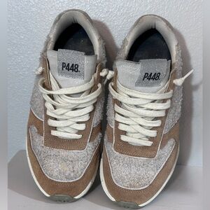 P448 tan cream sneakers size 37